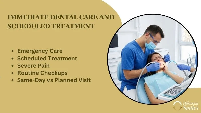 Understanding the Difference Between Immediate Dental Care and Scheduled Treatment
