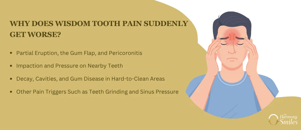 What Causes a Wisdom Tooth Ache to Flare Up